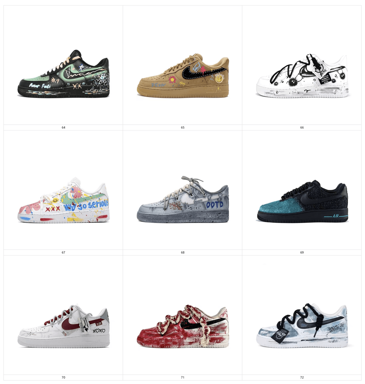 Modified shoes-Force 1
