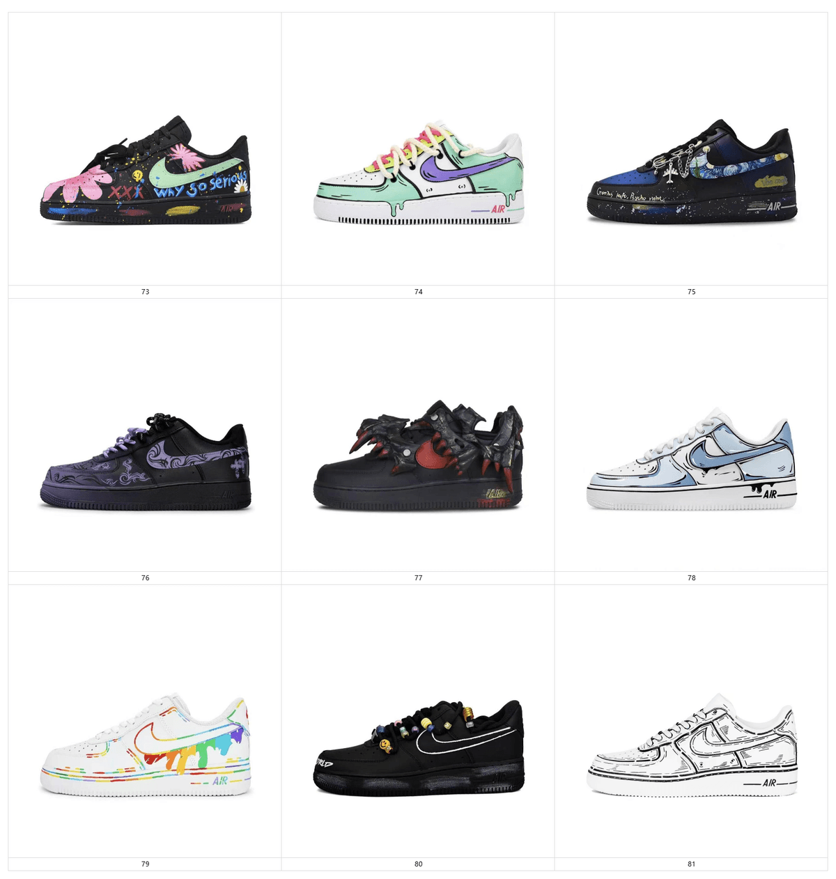 Modified shoes-Force 1
