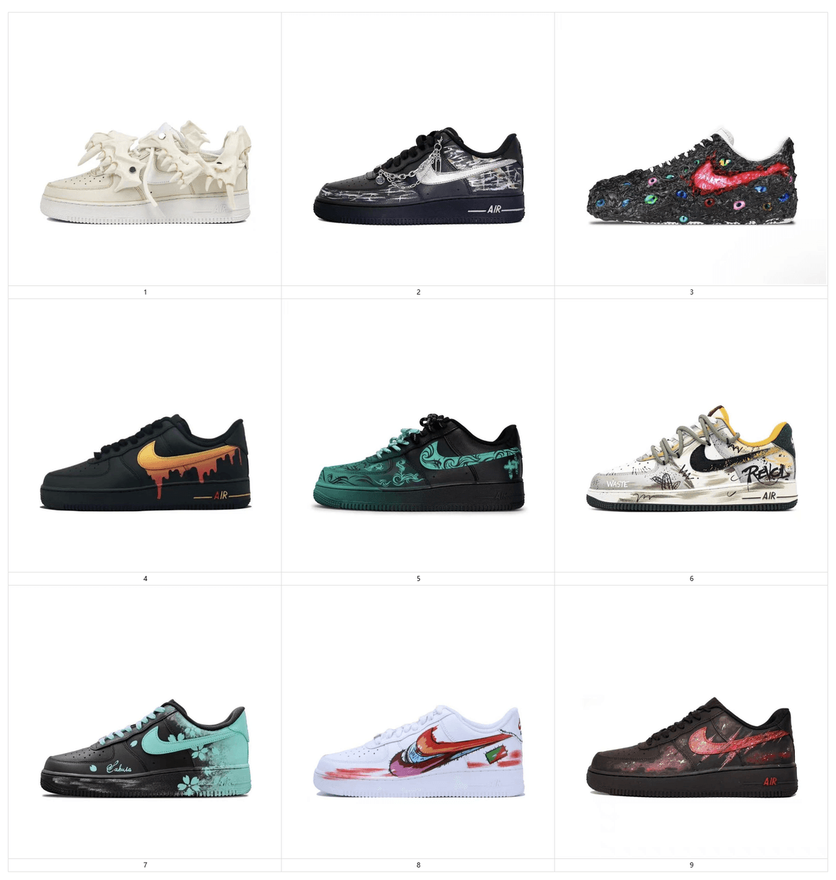 Modified shoes-Force 1