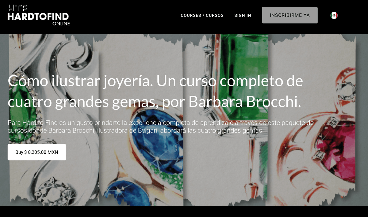 Ilustración de Joyería online