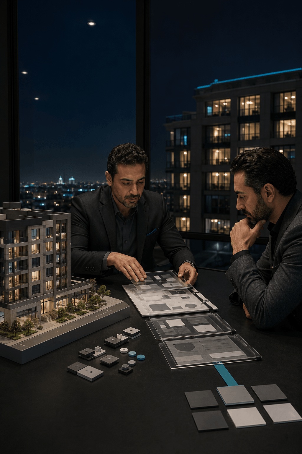 مدير ممتلكات ومستثمر يراجعان تقريرًا متعدد الطبقات يجمع بيانات تشغيل أصل عقاري ويربط خلاصته ببدائل القرار مدير ممتلكات ومستثمر يراجعان تقريرًا متعدد الطبقات يجمع بيانات تشغيل أصل عقاري ويربط خلاصته ببدائل القرار
