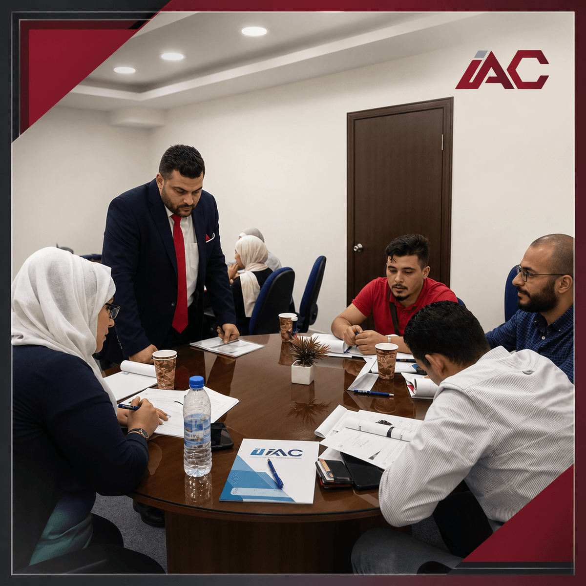 جانب من مشاركة الحضور في برنامج إعادة هيكلة الشركات والتطوير المؤسسي الذي قدمه الأستاذ صهيب العمري من شركة IAC جانب من مشاركة الحضور في برنامج إعادة هيكلة الشركات والتطوير المؤسسي الذي قدمه الأستاذ صهيب العمري من شركة IAC