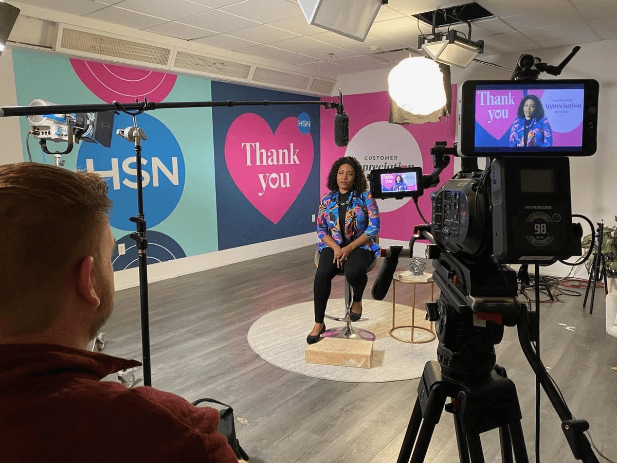 Behind the scenes on a shoot about my role at HSN. Behind the scenes on a shoot about my role at HSN.