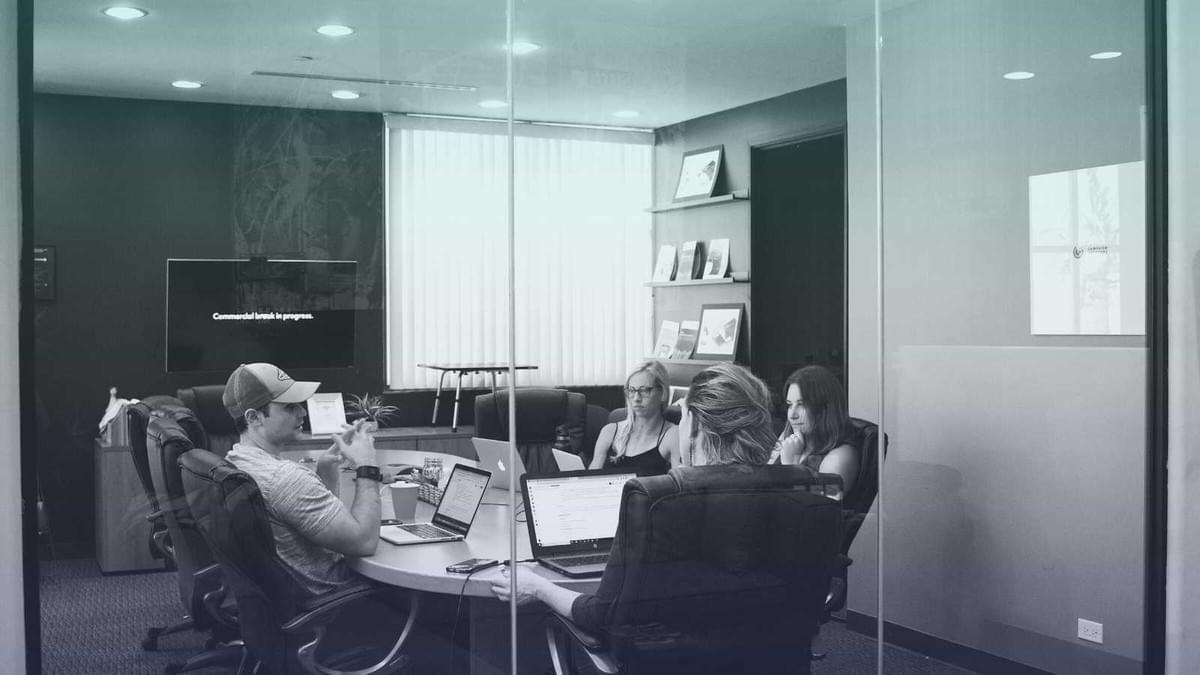 Team having a meeting Team having a meeting