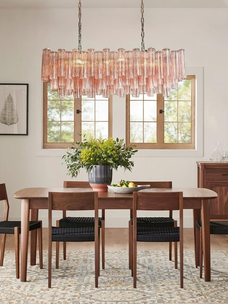 20-Light Polished Chrome Linear Chandelier L59.06 Large Light for Dining Room