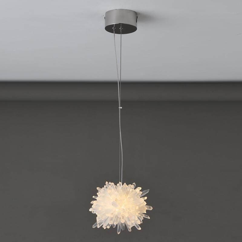 Unique Crystal Cluster Pendant Light abjustable rod for hallway Unique Crystal Cluster Pendant Light abjustable rod for hallway