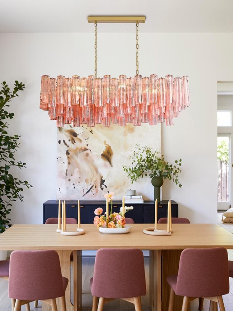 20-Light Polished Chrome Linear Chandelier L59.06 Large Light for Dining Room