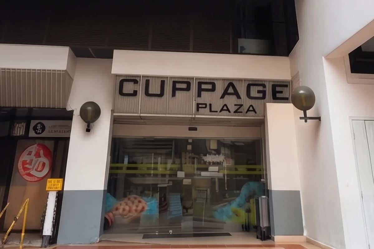 Cuppage Plaza building exterior entrance signage. Cuppage Plaza building exterior entrance signage.