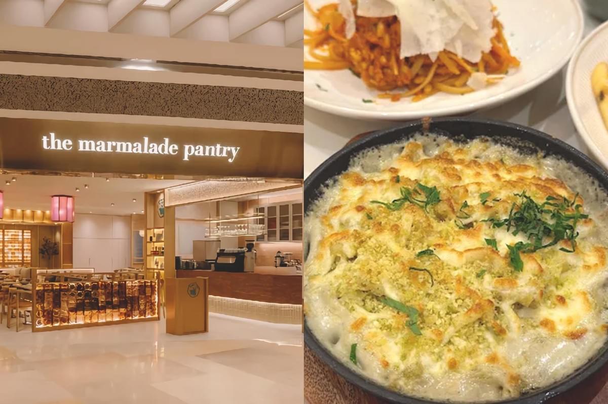 The Marmalade Party store front and pasta The Marmalade Party store front and pasta