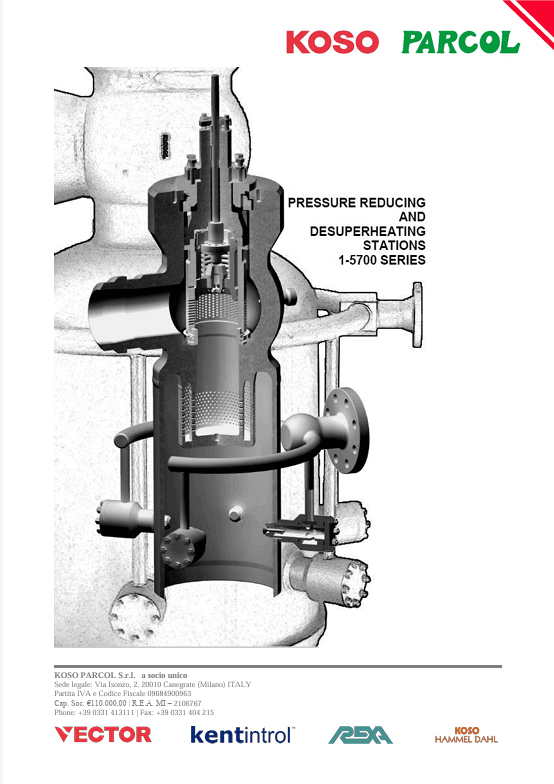 KOSO PARCOL Steam Conditioning Valves 蒸汽減溫減壓控制閥 KOSO PARCOL Steam Conditioning Valves 蒸汽減溫減壓控制閥