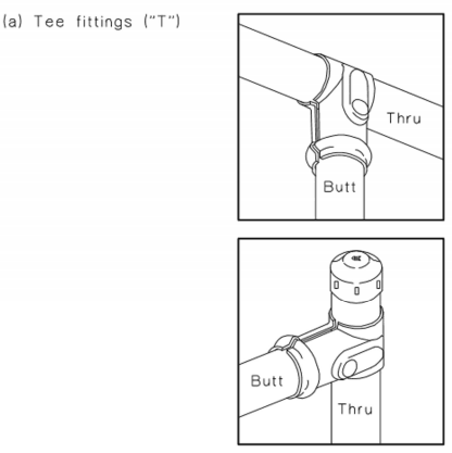 Tee fittings Tee fittings
