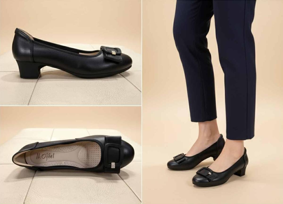 Miofeel 方頭心鑽跟鞋