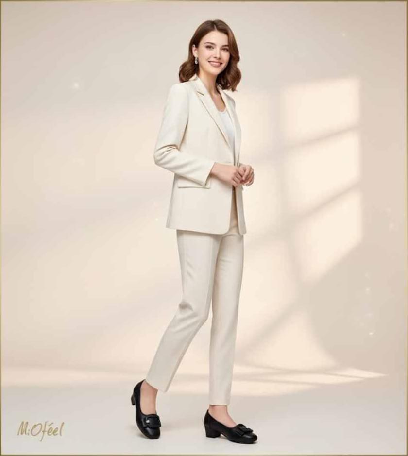 Miofeel 方頭心鑽跟鞋