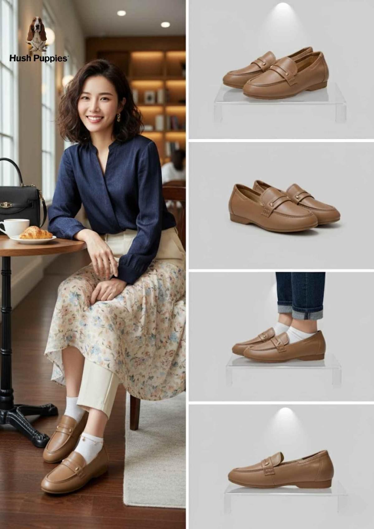 Hush Puppies 經典簡約英倫樂福鞋