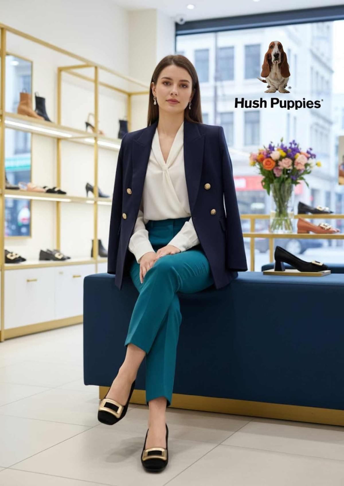 Heels Pump 方釦尖頭粗跟鞋