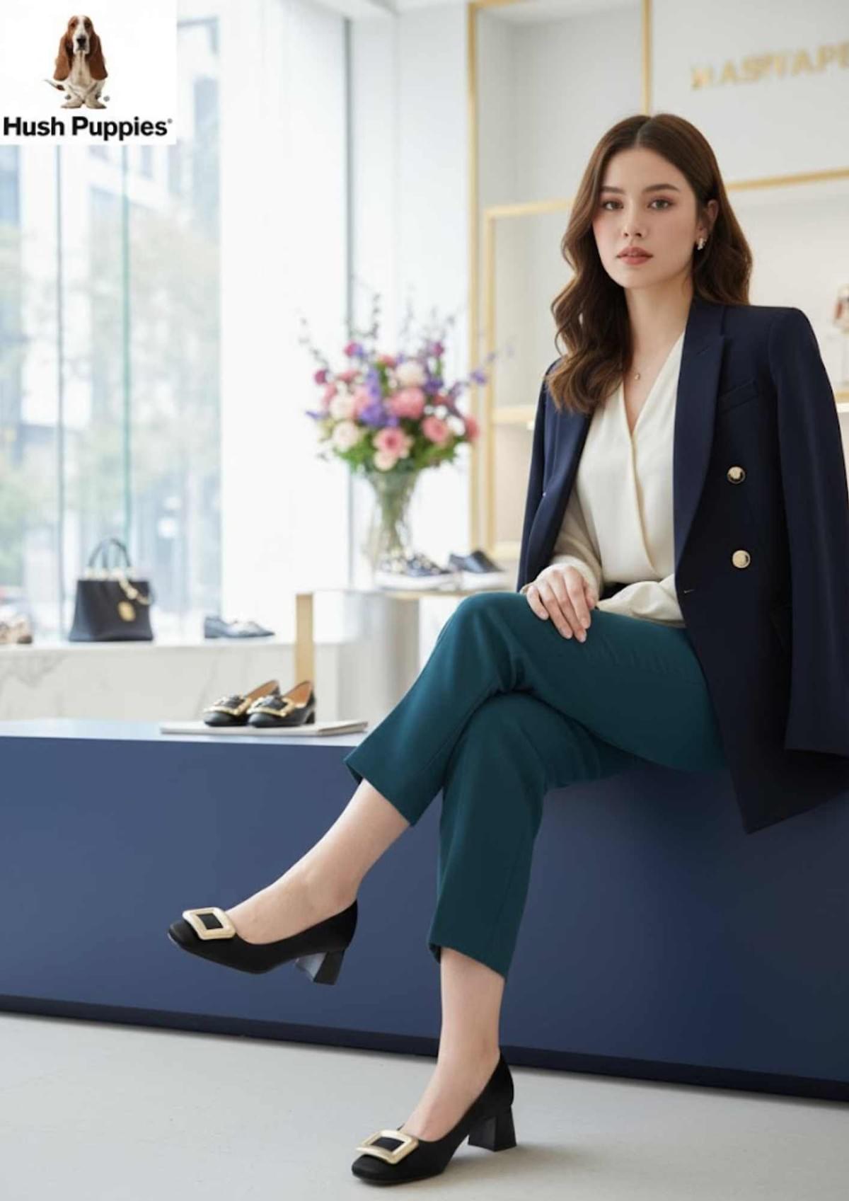 Heels Pump 方釦尖頭粗跟鞋