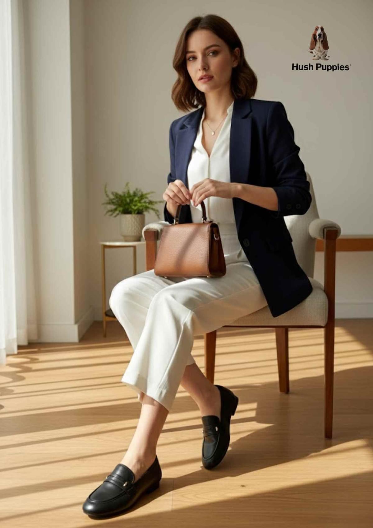 Hush Puppies 經典簡約英倫樂福鞋