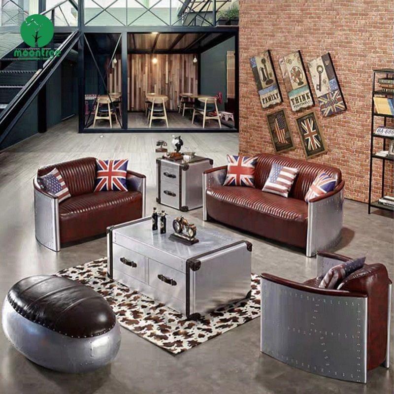 Luxury Retro Hotel Villa Single Sofa | Moontree Custom Heavy Metal Style Hospitality Seating