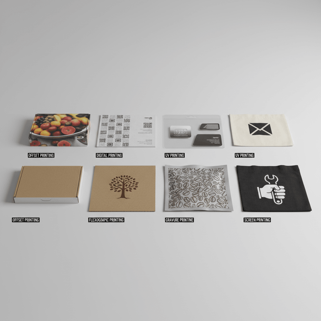 Custom packaging printing samples including offset printing, digital printing, and UV printing produced by QX Packs. Custom packaging printing samples including offset printing, digital printing, and UV printing produced by QX Packs.