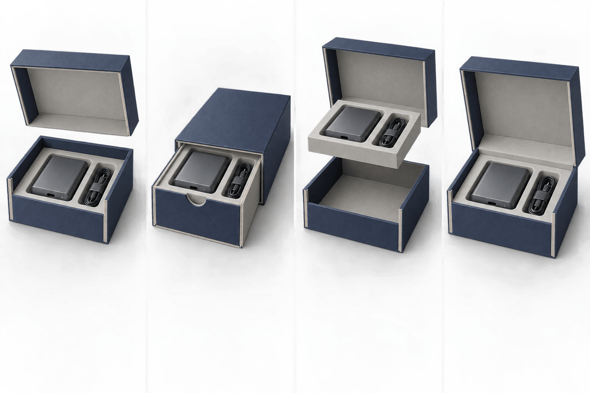 Structurally incorrect AI packaging concepts compared with a manufacturable box Structurally incorrect AI packaging concepts compared with a manufacturable box