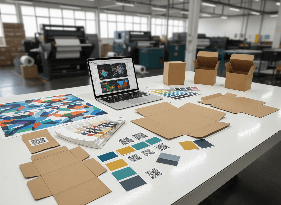 Artwork and dieline check before electronics accessories packaging production Artwork and dieline check before electronics accessories packaging production