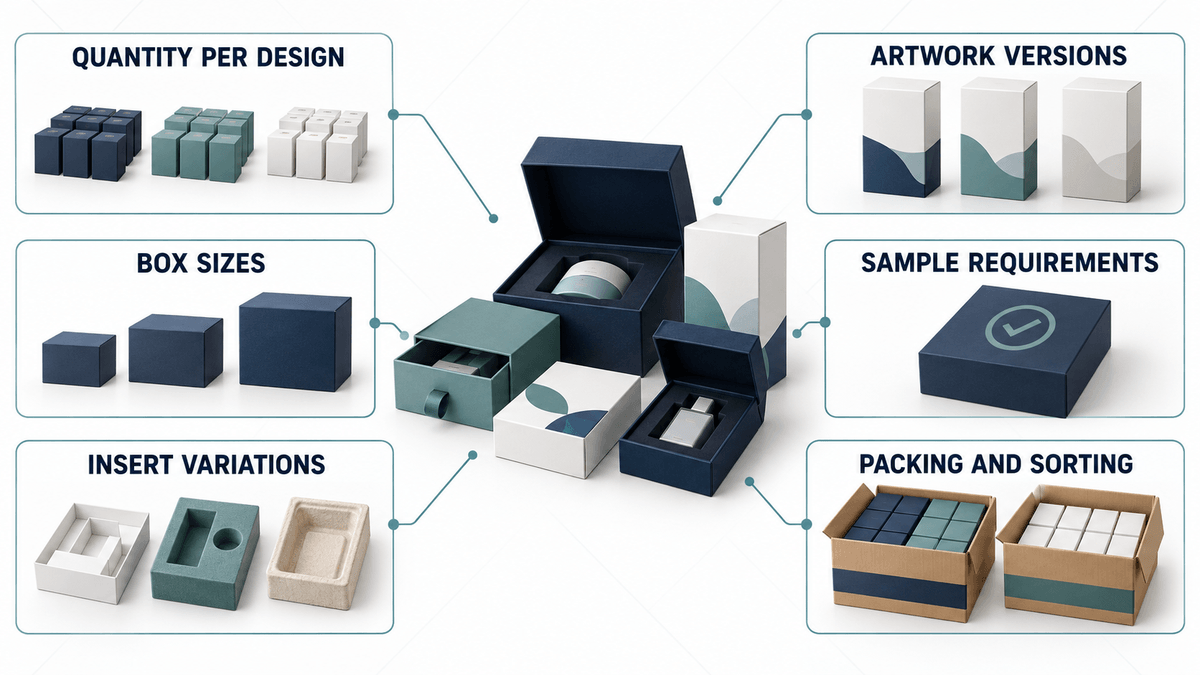 Main cost drivers in a multi-SKU custom packaging project Main cost drivers in a multi-SKU custom packaging project