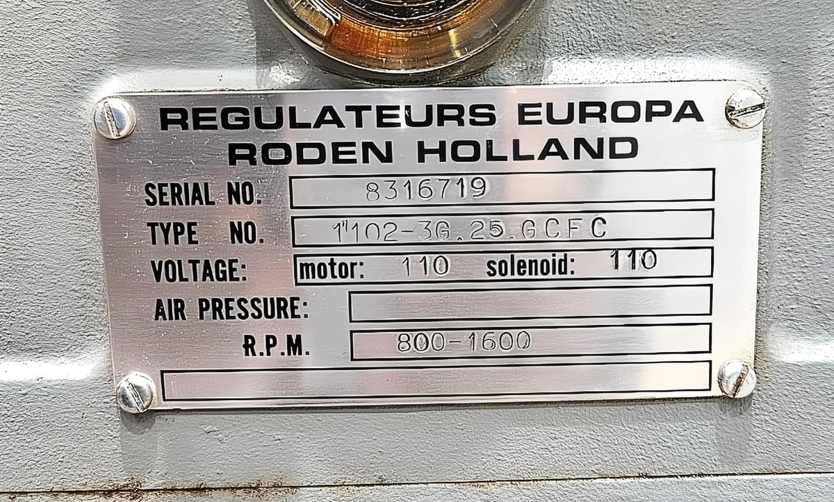 REGULATEURS EUROPA 1102 GOVERNOR