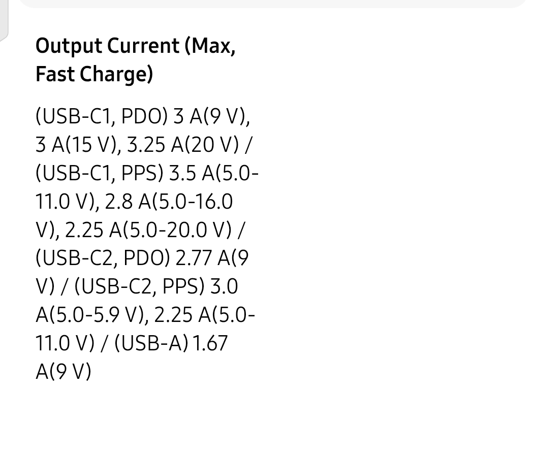 SAMSUNG GALAXY CHARGER 65W TRIO