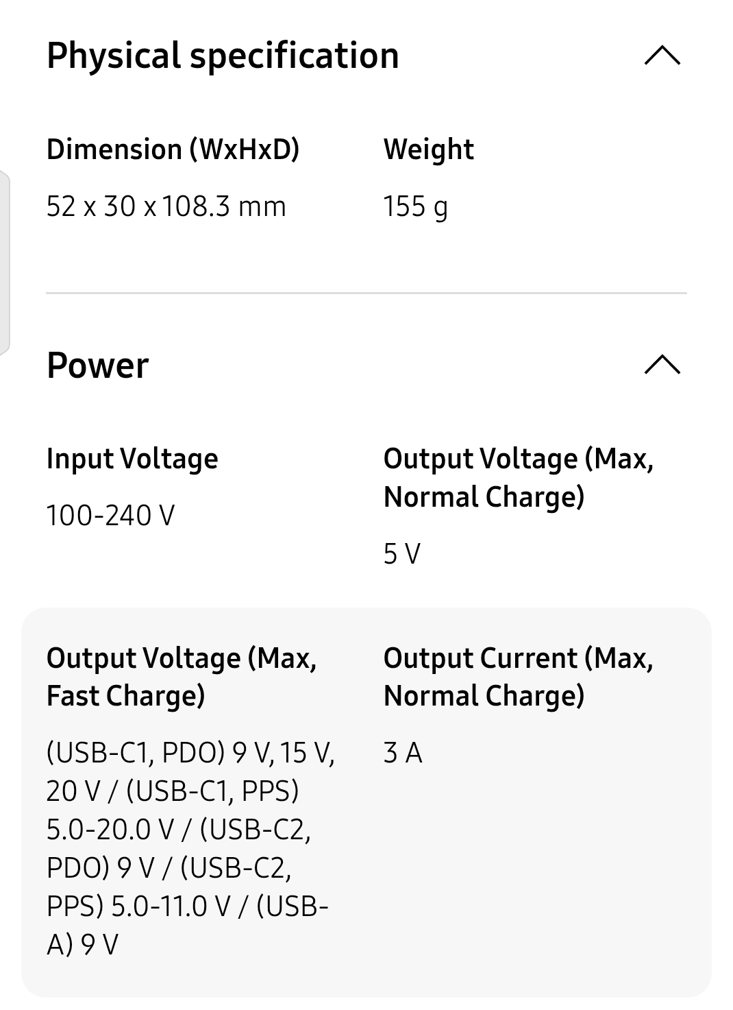 SAMSUNG GALAXY CHARGER 65W TRIO