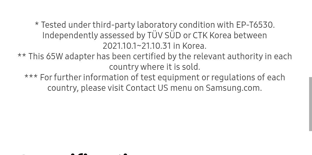 SAMSUNG GALAXY CHARGER 65W TRIO