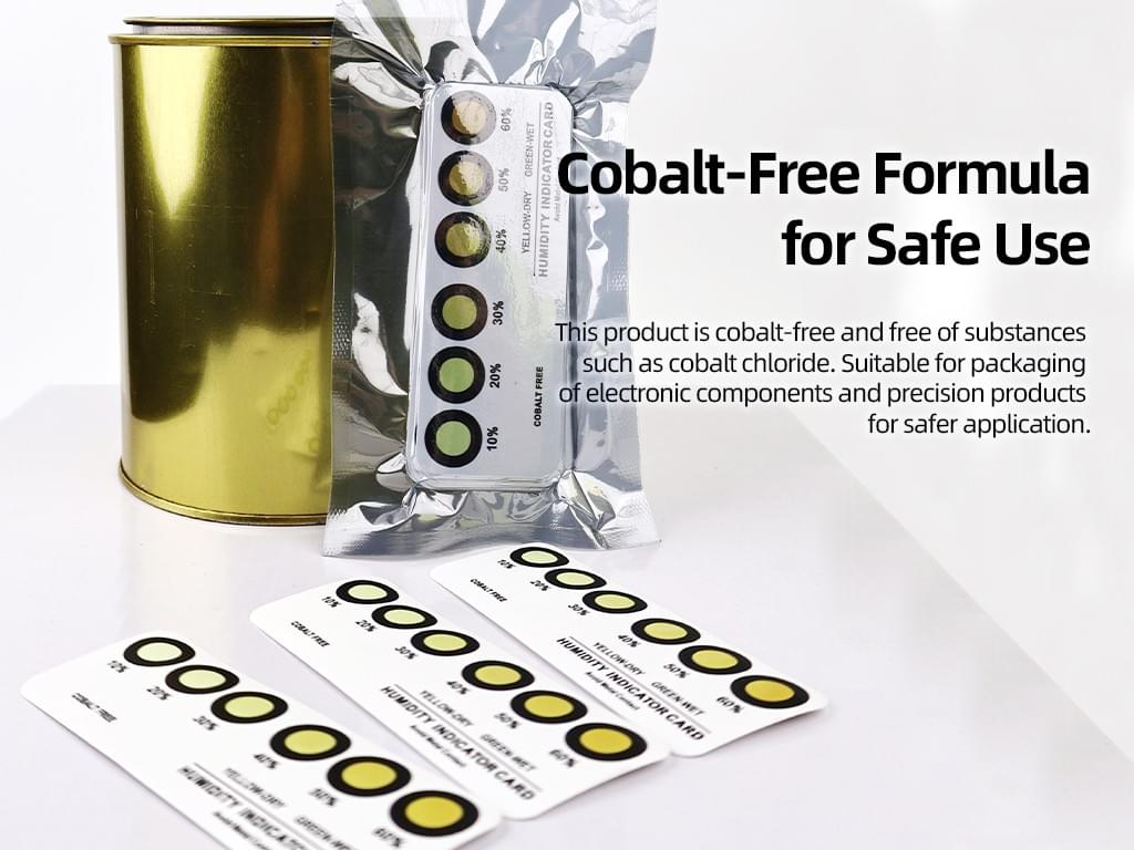 Yellow Cobalt‑Free Humidity Indicator Card