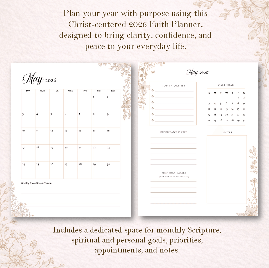 2026 Faith Planner