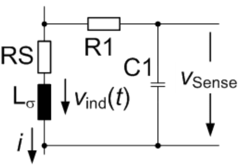 an example circuit using a single-resistor sampling method. an example circuit using a single-resistor sampling method.