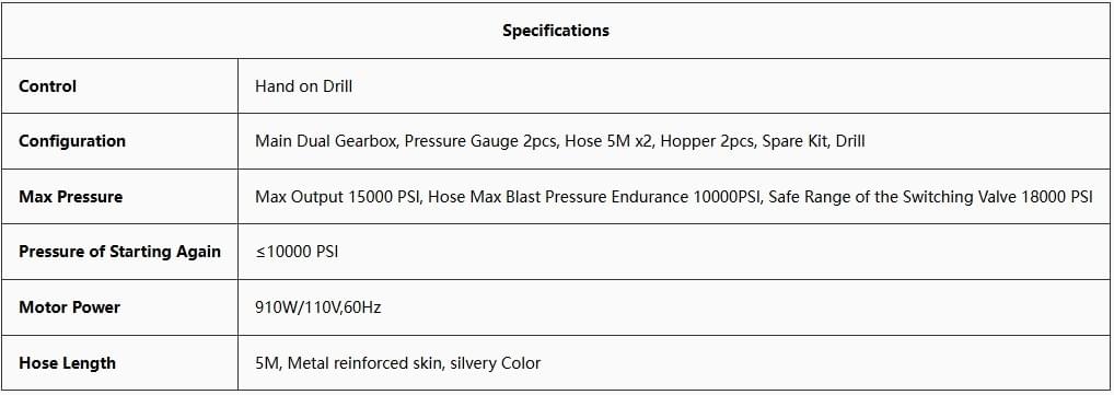 SV-999 Dual Injection Pump