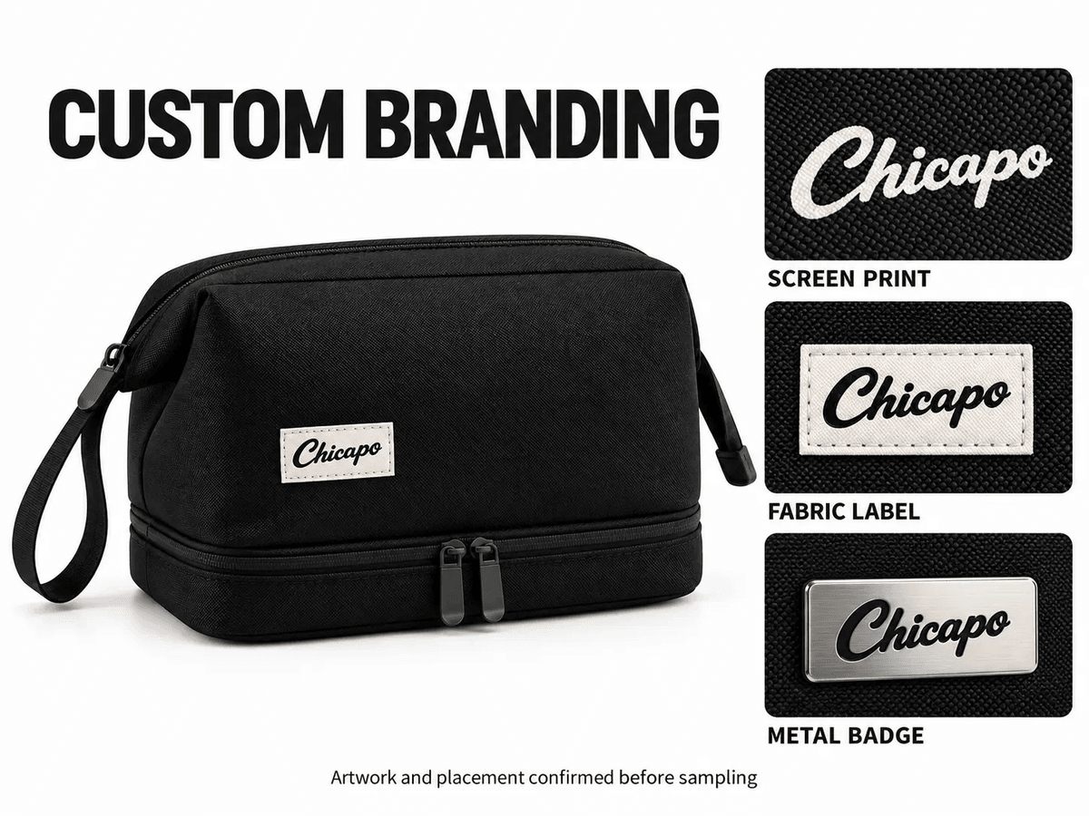 Custom Double-Layer Travel Toiletry Bag | C250901