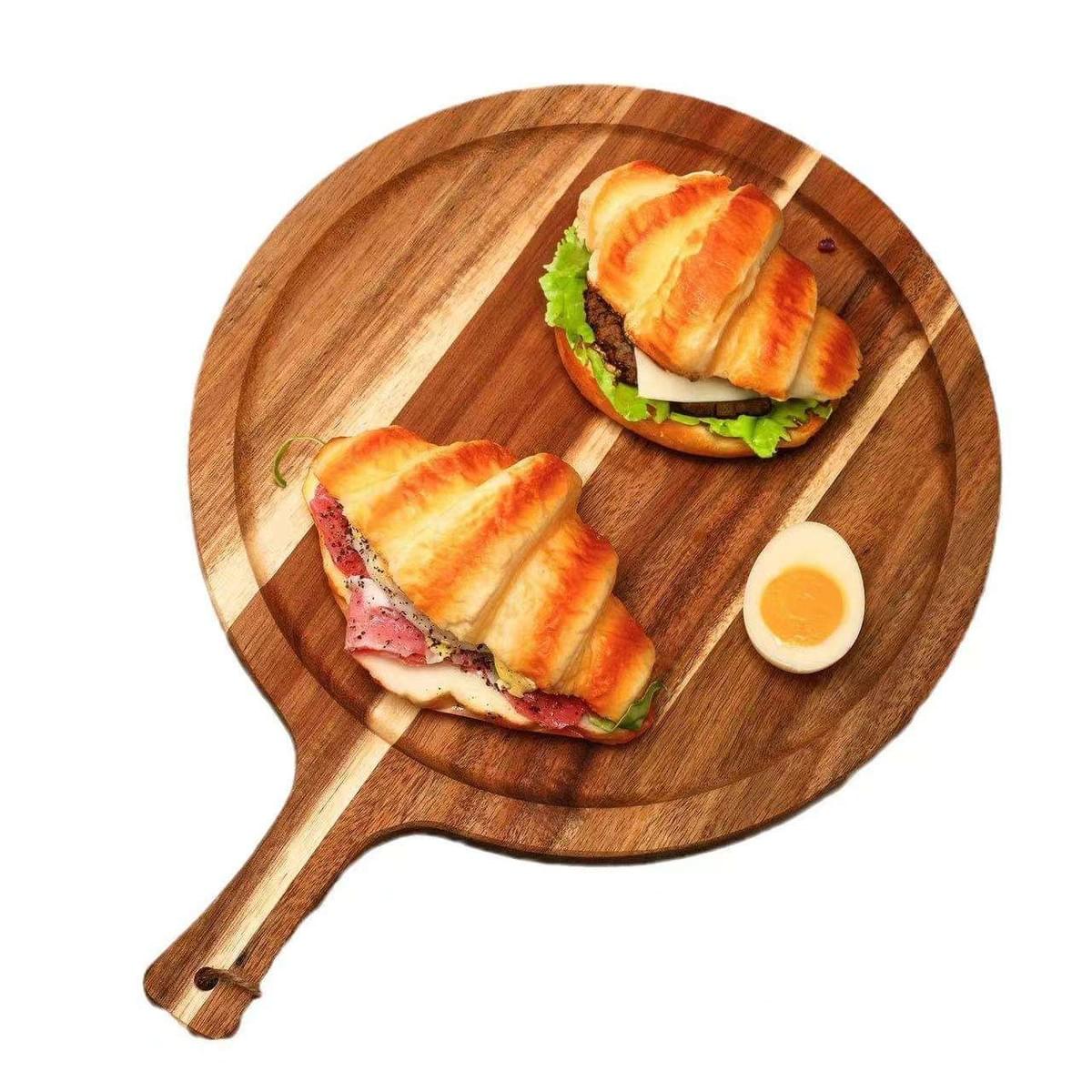 Wooden Pizza Board - Natural & Functional Serving Solution