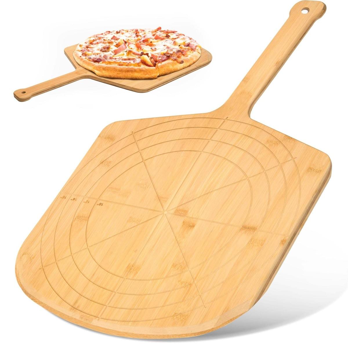 Premium Wooden Pizza Tray – Elegant & Durable for Perfect Pizza Presentation