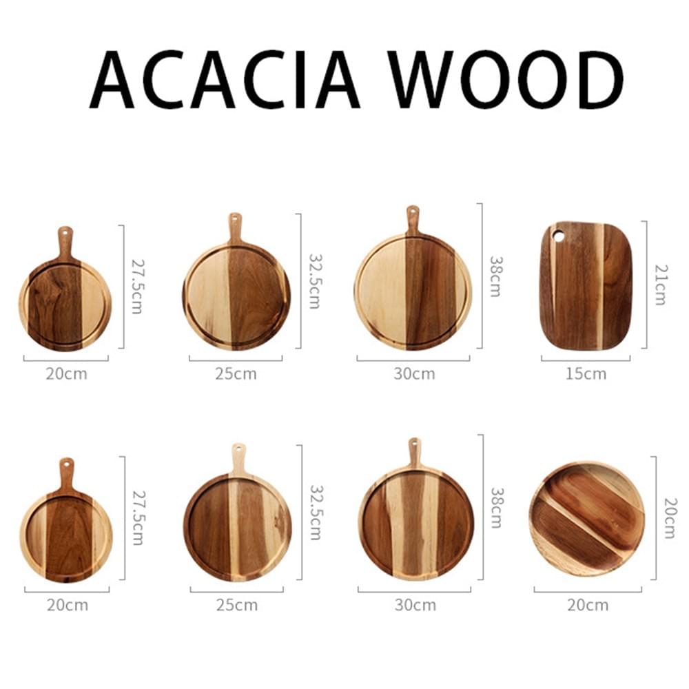 Wooden Pizza Board - Natural & Functional Serving Solution