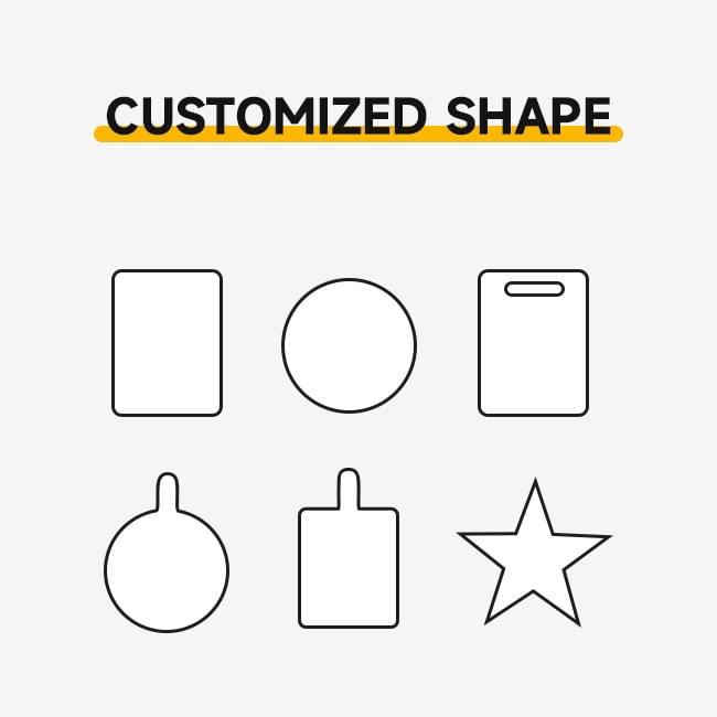 6/7/8/9/10/11/12 Inch Custom Durable Round Wooden Pizza Paddle Serving Tray Wooden Cutting Board