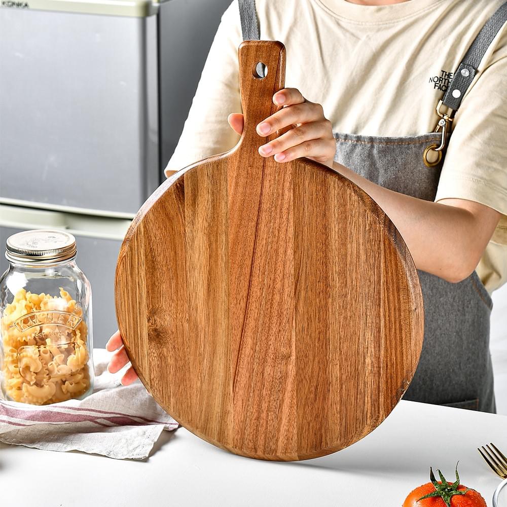 Wooden Pizza Board - Natural & Functional Serving Solution