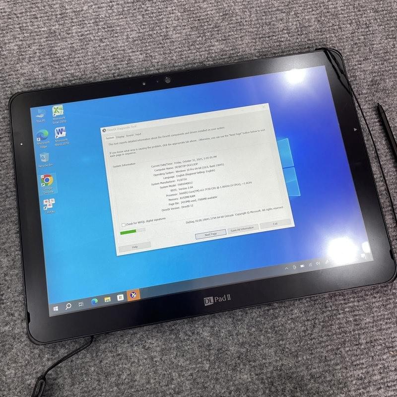 Máy tính bảng Fujitsu ARROWS Tab V727 chạy Window 10 - Core m3-7Y30 ram 8G 128G