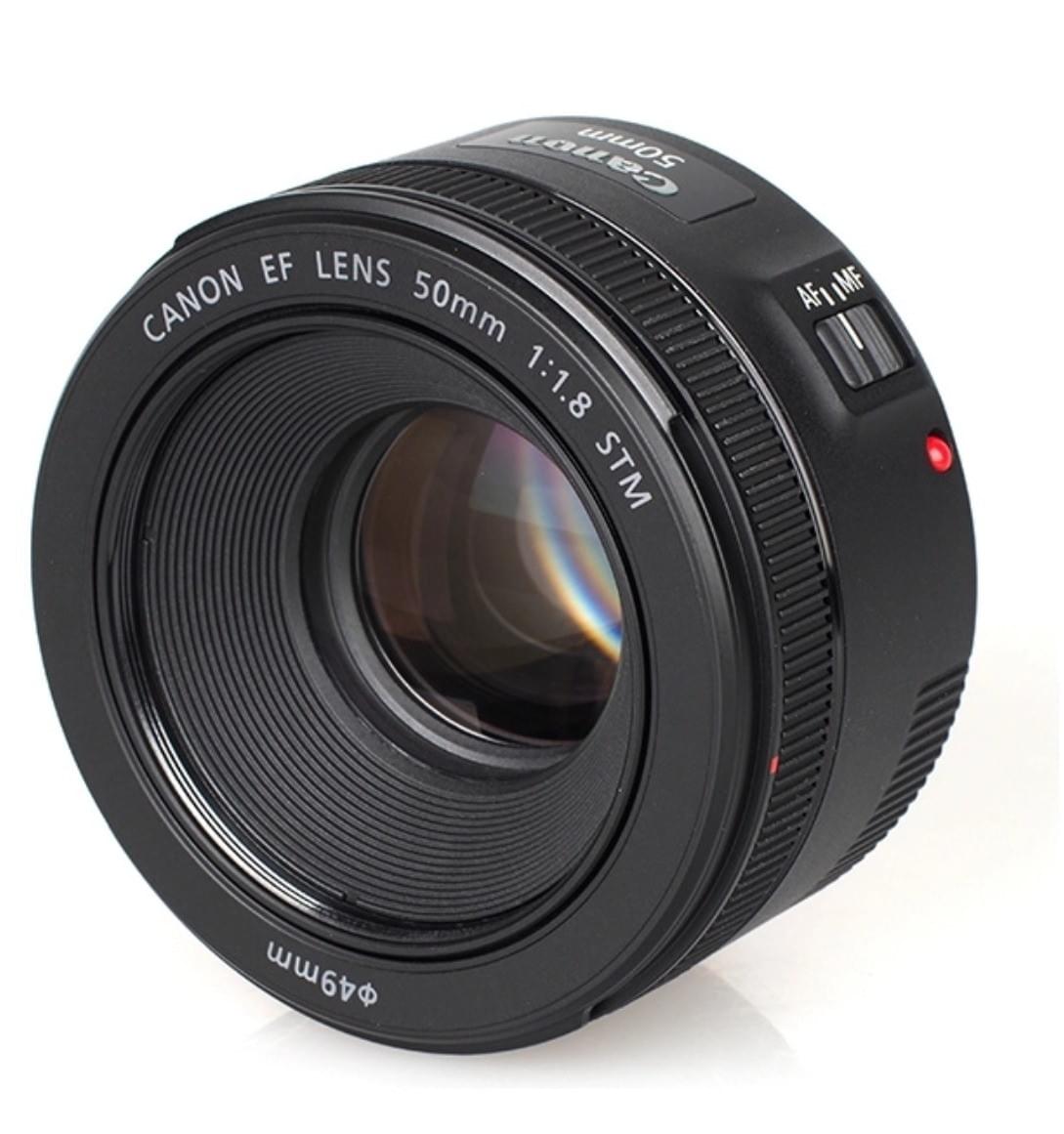 Loa che nắng cho lens canon EF 50mm F1.8stm phụ kiện bảo vệ lens và ống kính
