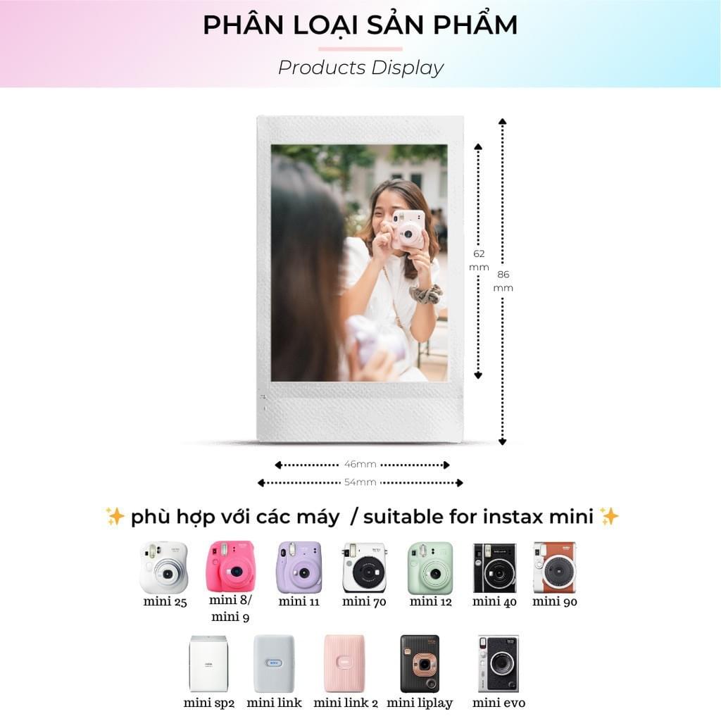 FILM INSTAX MINI date TẬN CHÂN TRỜI | phim viền cho Máy ảnh lấy ngay Instax Mini, EVO | Chính Hãng F