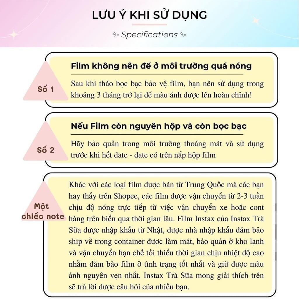 FILM INSTAX MINI date TẬN CHÂN TRỜI | phim viền cho Máy ảnh lấy ngay Instax Mini, EVO | Chính Hãng F