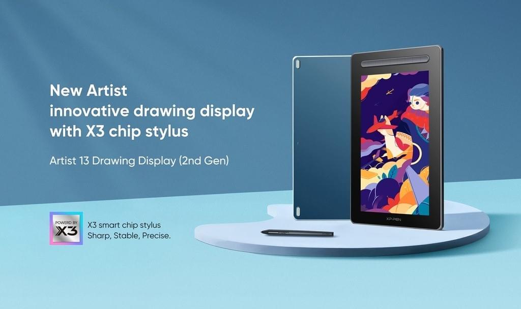 XPPen Artist 13 thế hệ thứ 2 Máy tính bảng vẽ màn hình bút hỗ trợ màn hình đồ họa thiết bị Android _