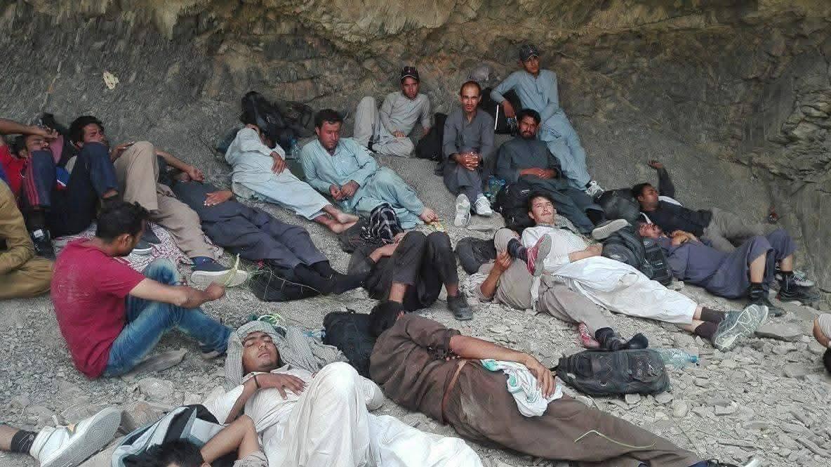 Photo: Illigal migrant somewher Iran and Turkey border Photo: Illigal migrant somewher Iran and Turkey border