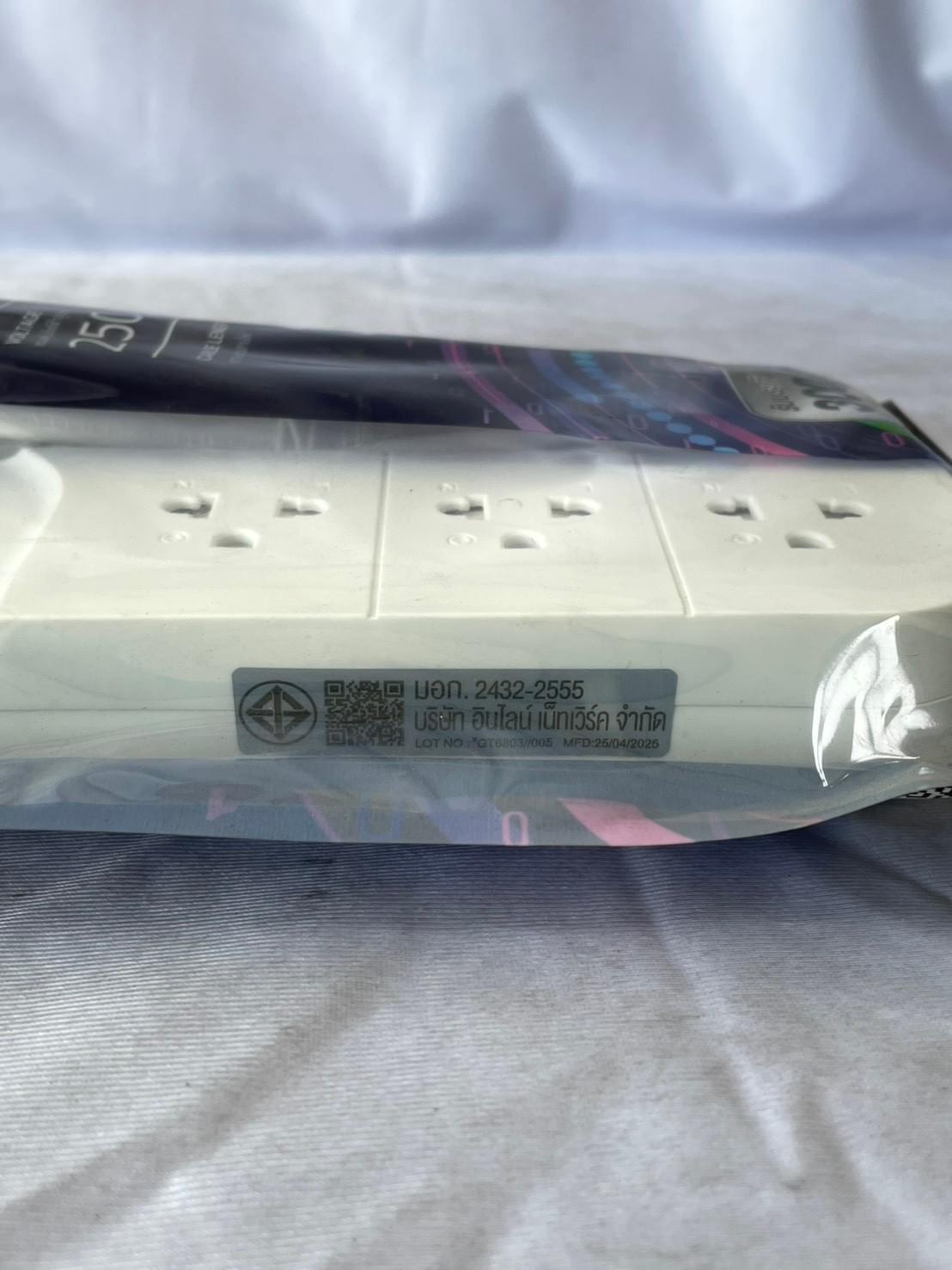 สินค้า,รายละเอียด ปลั๊กสปอร์ตก์ปลั๊ก 1สวิตช์ 3ช่อง สีขาว 5เมตร,FSSTVB-VGO1-1302 (20)