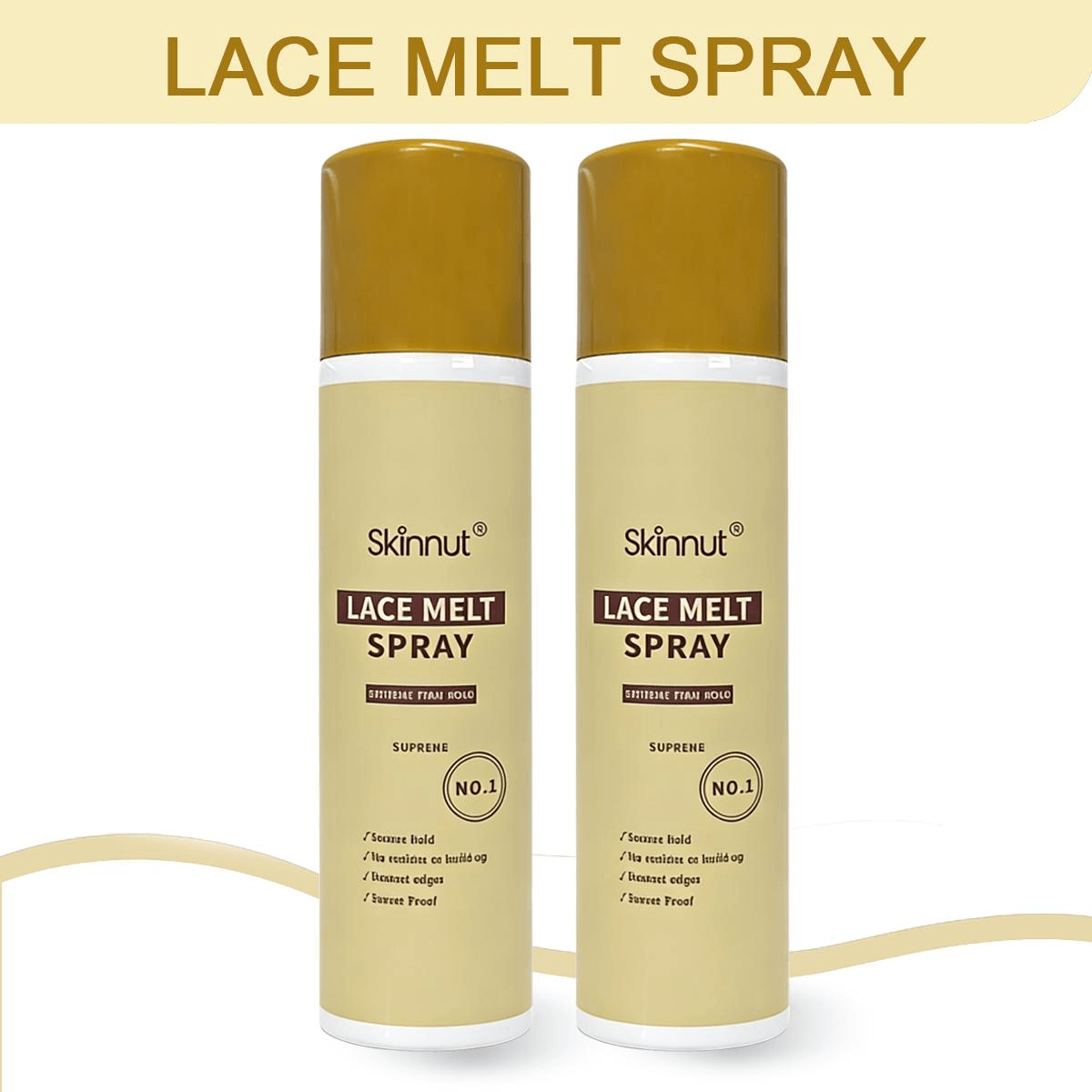 Lace Melting & Holding Spray Glueless Adhesive for Wigs Lace Bond Adhesive Spray for Front Wig Insta