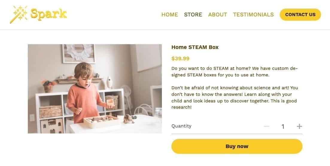 Template Toko Online Spark dari Strikingly Template Toko Online Spark dari Strikingly