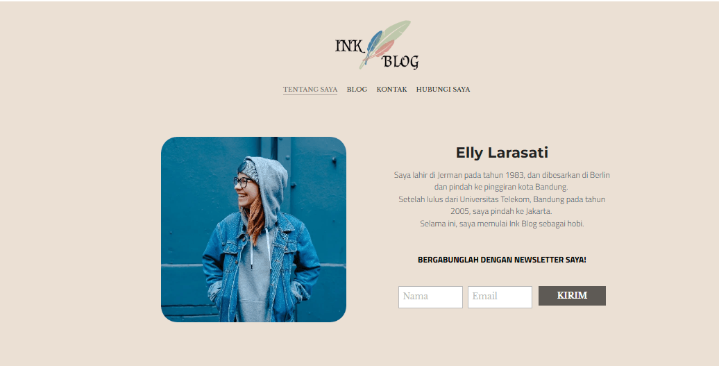 Template Blog Tinta dari Strikingly Template Blog Tinta dari Strikingly